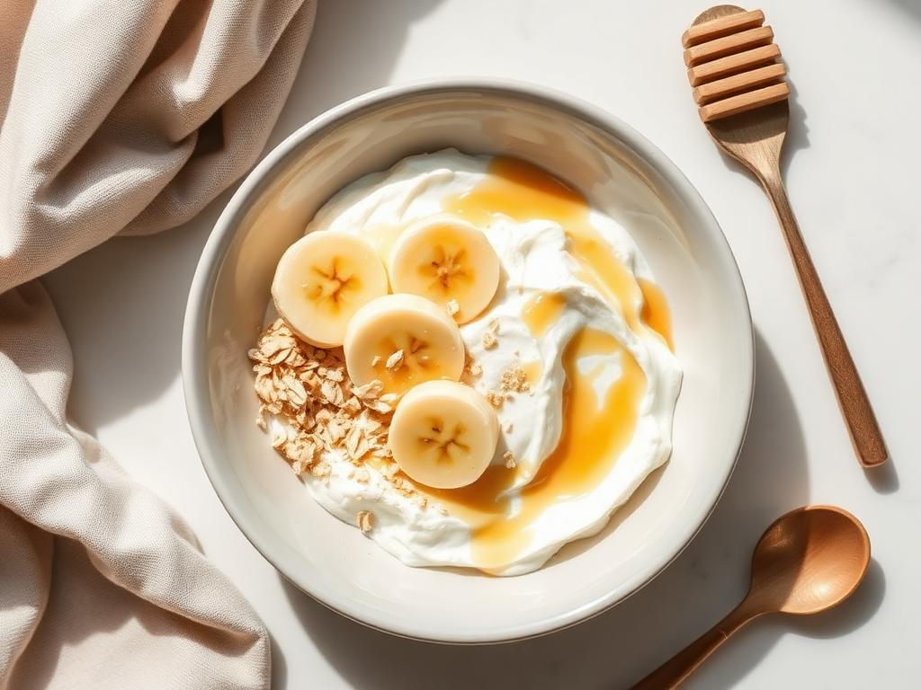 Bowl fromage blanc, banane & avoine