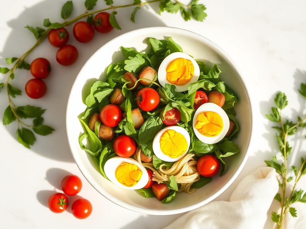 Salade complète œufs & féculents