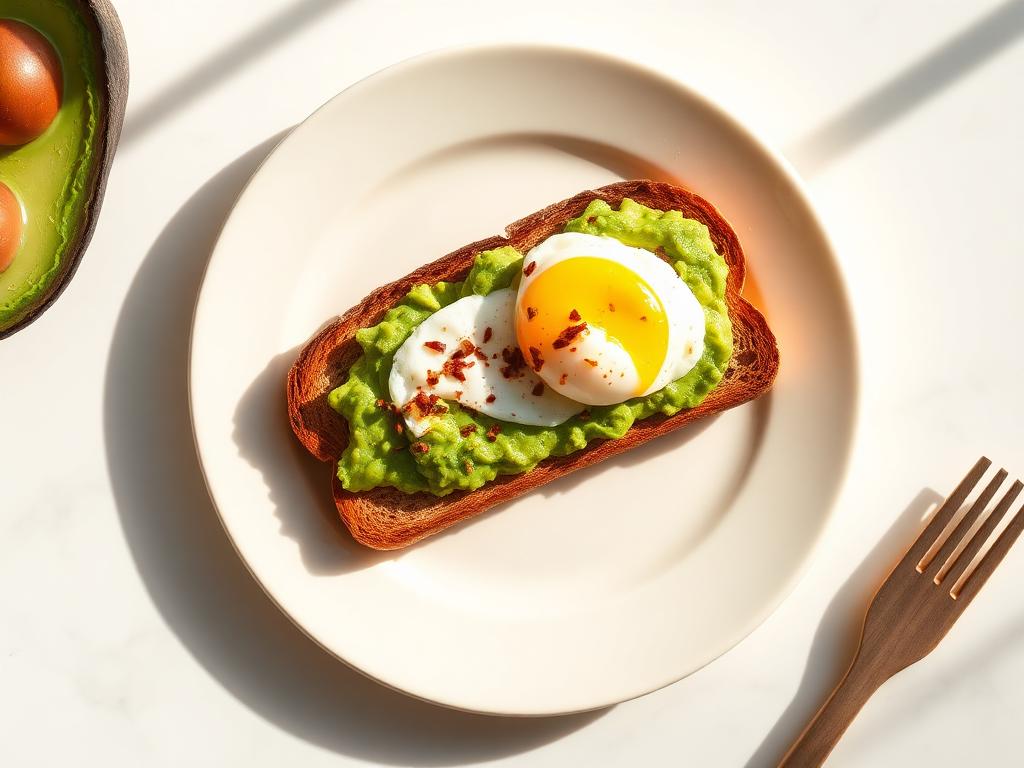 Tartine avocat & œuf poché